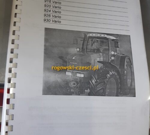 Instrukcja Obsługi Fendt 916, 920, 924, 926, 930 Vario Po Polsku