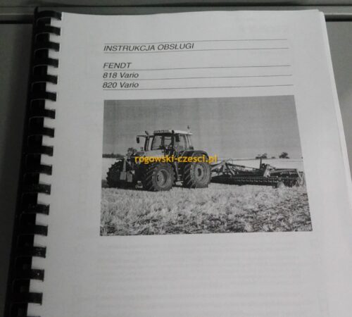 Instrukcja obsługi Fendt 818, 820