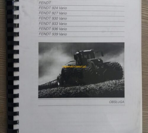 Instrukcja Obsługi Fendt Vario 924, 927, 930, 933, 936, 939 po polsku