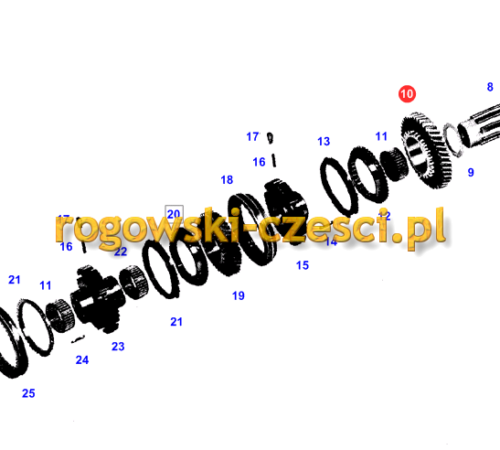 Koło biegu wstecznego Fendt F282106080050
