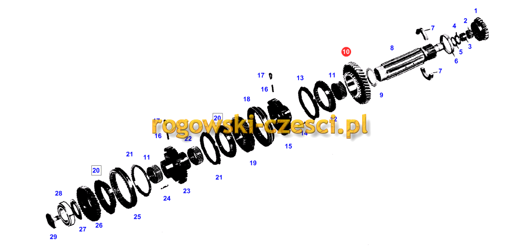 Koło biegu wstecznego Fendt F282106080050