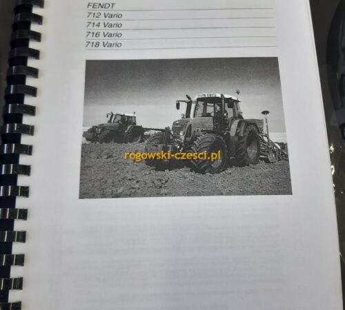 Instrukcja Obsługi Fendt Vario 712, 714, 716, 718 po polsku