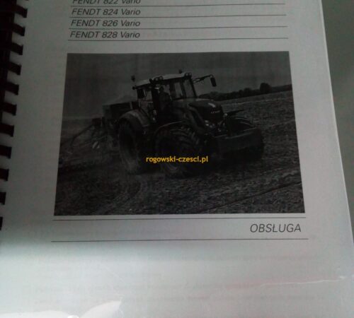 Instrukcja obsługi Fendt 819,822,824, 826, 828 Vario po Polsku