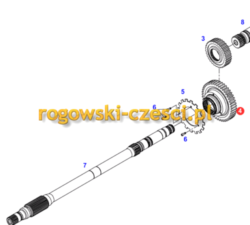 koło zębate przedniego napędu 926102381023
