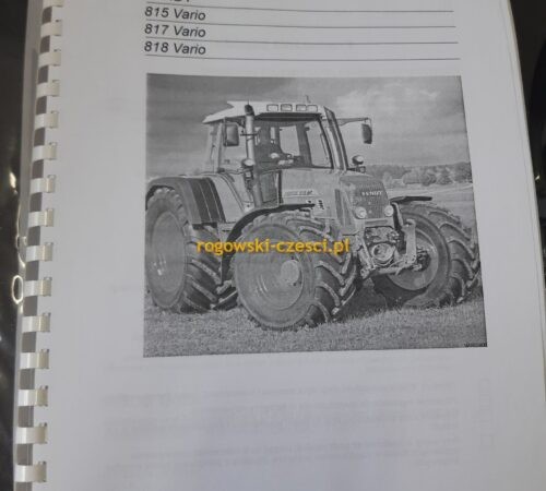 Instrukcja Obsługi Fendt 815, 817, 818 Vario Po Polsku