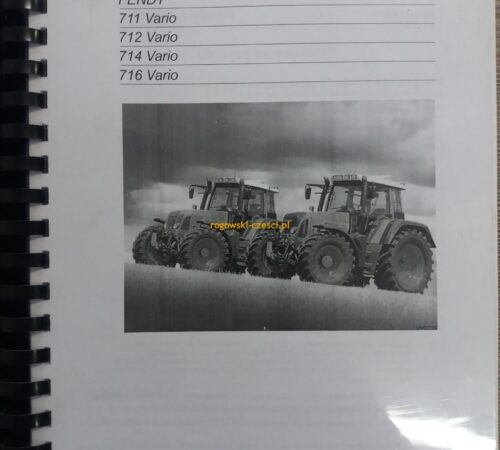 Instrukcja obsługi Fendt Vario  711, 712, 714, 716
